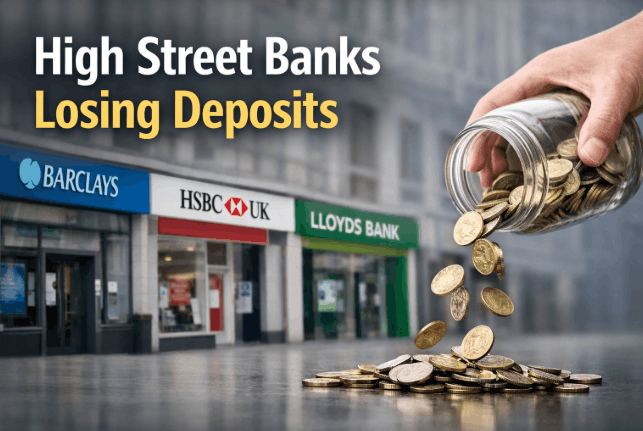 high street banks losing deposits